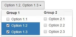 bootstrap selectpicker options.